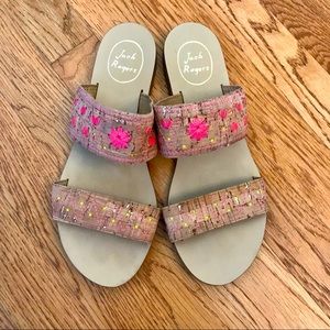 Pink Jack Rogers Cork Sandals